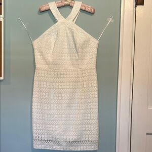Trina Turk White Halter Dress